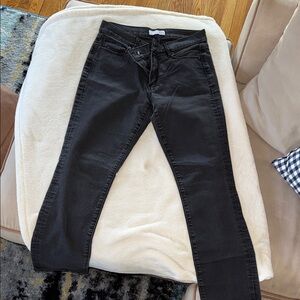 LOFT Dark Gray/Black Skinny Jeans